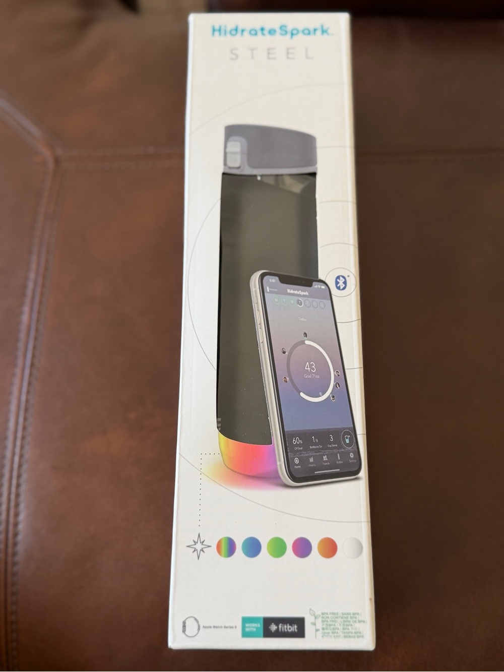 HidrateSpark STEEL Insulated Stainless Steel Bluetooth Smart Water bottle NEW